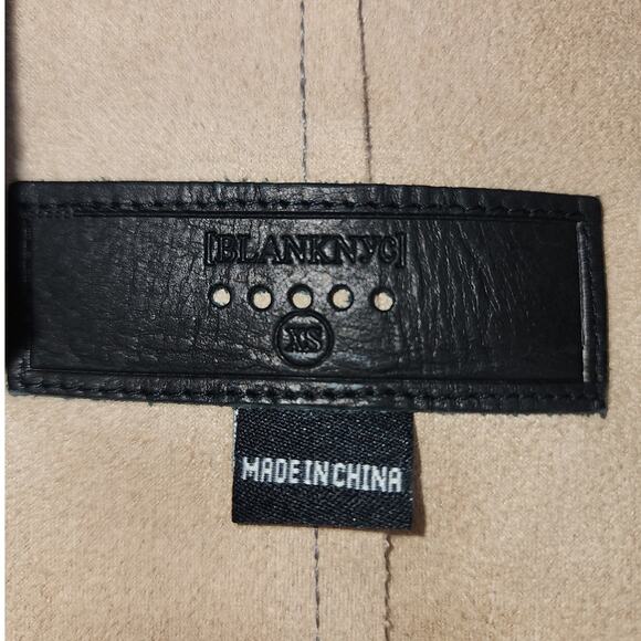 BlankNYC Plaid Button Front Longline Coat Gray Check Women’s Size XS - Picture 11 of 13